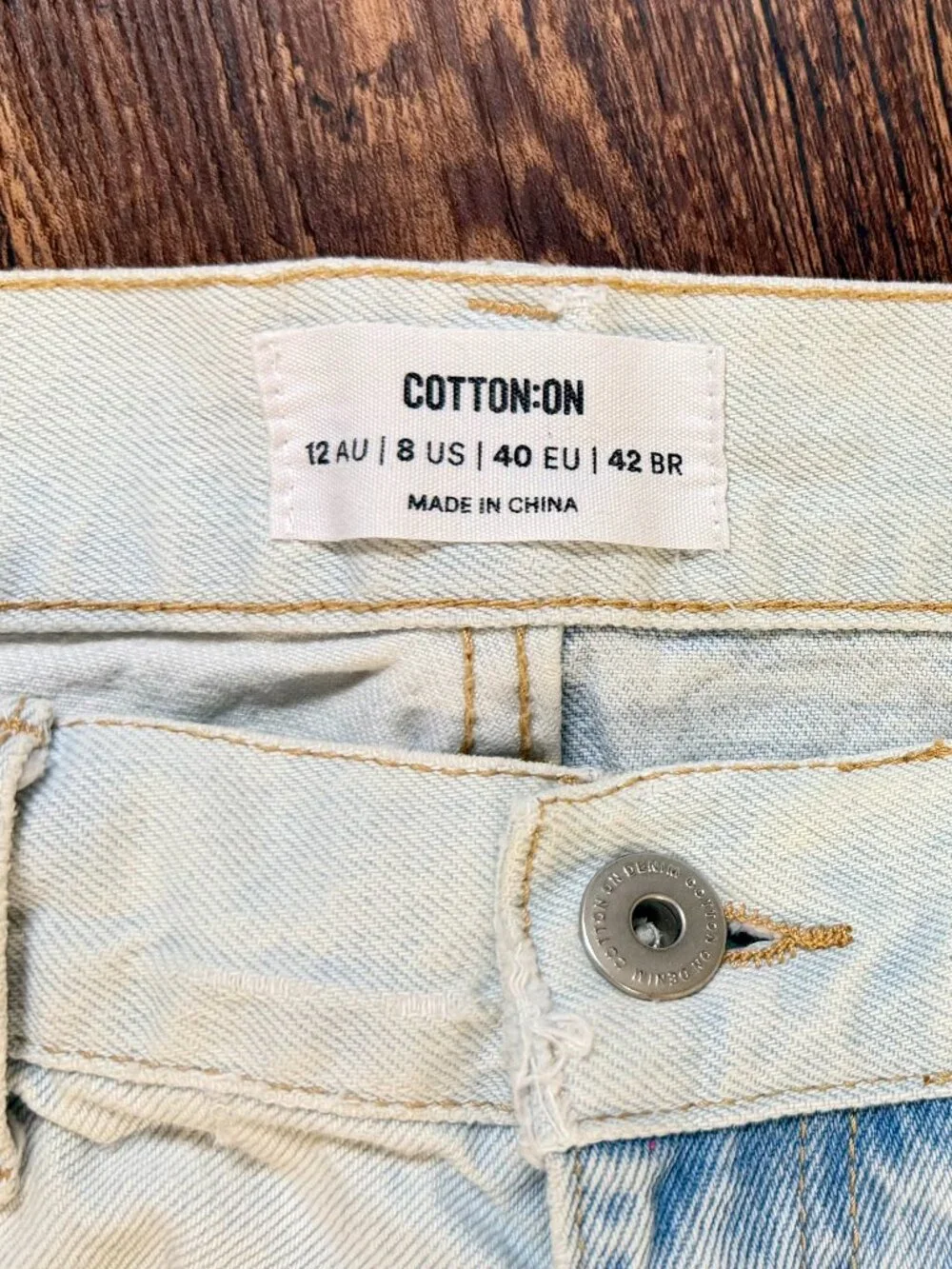 Cotton On Two-Tone Denim Shorts